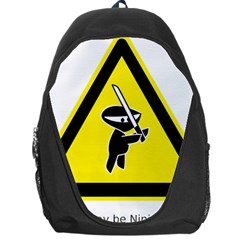 Ninja Signs Symbols Sword Fighter Backpack Bag by Sudhe