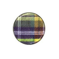 Yellow Plaid Flannel Hat Clip Ball Marker (10 Pack) by snowwhitegirl