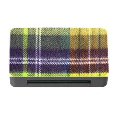 Yellow Plaid Flannel Memory Card Reader With Cf by snowwhitegirl