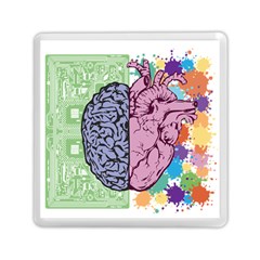 Brain Heart Balance Emotion Memory Card Reader (square) by Sudhe