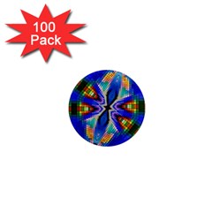 Art Kaleidoscope Meditation Mosaic 1  Mini Magnets (100 Pack)  by Wegoenart