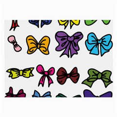 Bows Cartoon Ribbon Large Glasses Cloth (2 Sides) by Bajindul