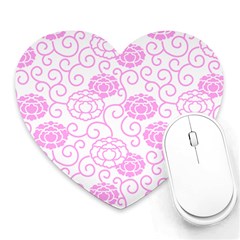 Spring Flowers Plant Heart Mousepads