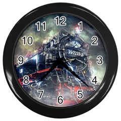 Steam Locomotive Br 99 Historically Wall Clock (black) by Wegoenart