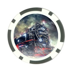 Steam Locomotive Br 99 Historically Poker Chip Card Guard (10 Pack) by Wegoenart