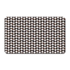 Coffee Beans Pattern Illustrator Magnet (rectangular) by Wegoenart