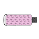 Zodiac Bat Pink Portable USB Flash (Two Sides) Front