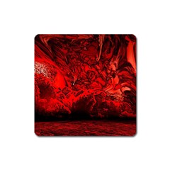 Planet Hell Hell Mystical Fantasy Square Magnet by Pakrebo