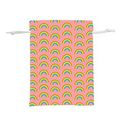 Pride Rainbow Flag Pattern Lightweight Drawstring Pouch (l) by Valentinaart