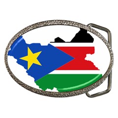 South Sudan Flag Map Geography Belt Buckles by Sapixe