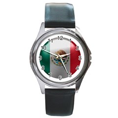 Mexico Flag Country National Round Metal Watch by Sapixe