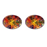 Board Circuits Control Center Trace Cufflinks (Oval) Front(Pair)