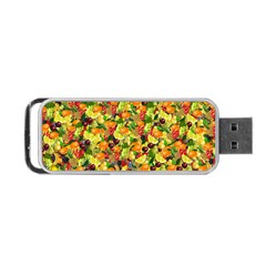 Background Pattern Structure Fruit Portable Usb Flash (one Side) by Pakrebo