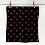 Peach Rose Black Face Towel Front