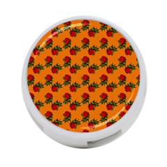 Red Roses Orange 4-port Usb Hub (two Sides) by snowwhitegirl