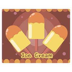 Cream Sweet Icecream Double Sided Flano Blanket (medium)  by Bajindul