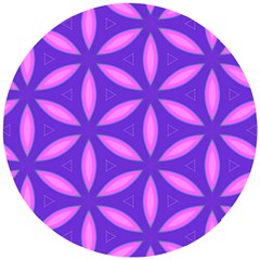 Pattern Texture Backgrounds Purple Wooden Puzzle Round by HermanTelo