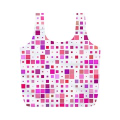 Background Square Pattern Colorful Full Print Recycle Bag (m) by Simbadda