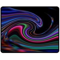 Art Abstract Colorful Abstract Art Double Sided Fleece Blanket (medium)  by Simbadda