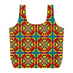 Seamless Pattern Tile Tileable Full Print Recycle Bag (l) by Simbadda