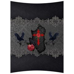 The Crows With Cross Back Support Cushion by FantasyWorld7