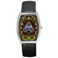 Artwork Fractal Digital Art Barrel Style Metal Watch by Wegoenart