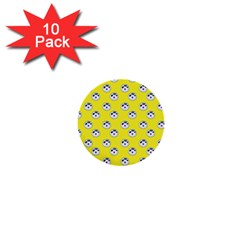 English Breakfast Yellow Pattern 1  Mini Buttons (10 Pack)  by snowwhitegirl