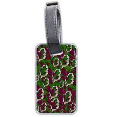 Green Fauna And Leaves In So Decorative Style Luggage Tag (two Sides) by pepitasart