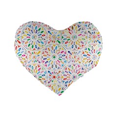 Flowery 3163512 960 720 Standard 16  Premium Flano Heart Shape Cushions by vintage2030