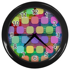 Pattern  Wall Clock (black) by Sobalvarro