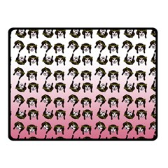 Retro Girl Daisy Chain Pattern Fleece Blanket (small) by snowwhitegirl