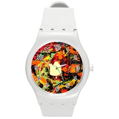 City 1 1 Round Plastic Sport Watch (m) by bestdesignintheworld