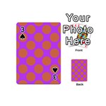 Polka Dots Two Times 7 Playing Cards 54 Designs (Mini) Front - Spade3