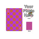 Polka Dots Two Times 7 Playing Cards 54 Designs (Mini) Front - Diamond9