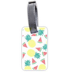 Vector Seamless Pattern With Pineapples Luggage Tag (one Side) by Vaneshart