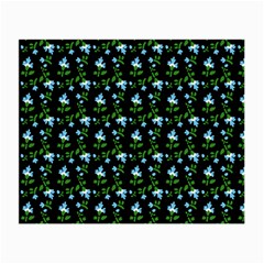 Carnation Pattern Black Small Glasses Cloth by snowwhitegirl
