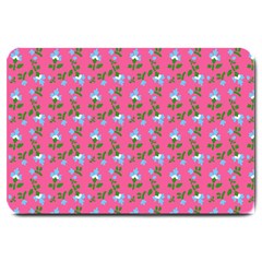 Carnation Pattern Pink Large Doormat  by snowwhitegirl