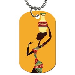 Traditional African Women Dog Tag (two Sides) by trulycreative