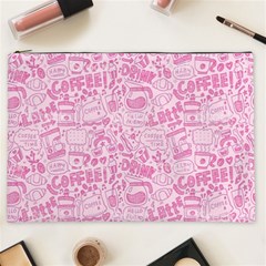 Coffee Pink Cosmetic Bag (xxl) by Amoreluxe