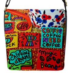 Need Coffee Flap Closure Messenger Bag (s) by Amoreluxe