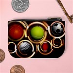 Sport Ball Tennis Golf Football Mini Coin Purse Back