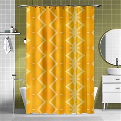 Pattern Yellow Shower Curtain 48  X 72  (small) 