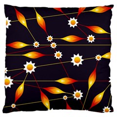 Flower Buds Floral Background Large Cushion Case (two Sides)