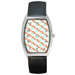 Wallpaper Chevron Barrel Style Metal Watch