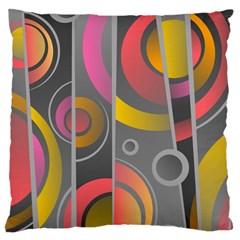 Abstract Colorful Background Grey Large Cushion Case (two Sides)