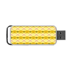 Pattern Pink Yellow Portable Usb Flash (two Sides)