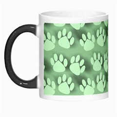 Pattern Texture Feet Dog Green Morph Mugs