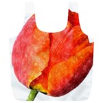 Spring Tulip red watercolor aquarel Full Print Recycle Bag (XL) Front