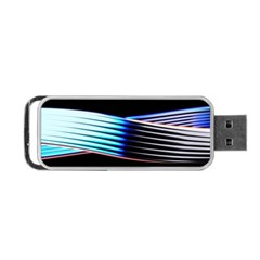 Motion Line Illustrations Portable Usb Flash (two Sides)