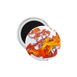 Can Walk on volcano Fire, white background 1.75  Magnets Front